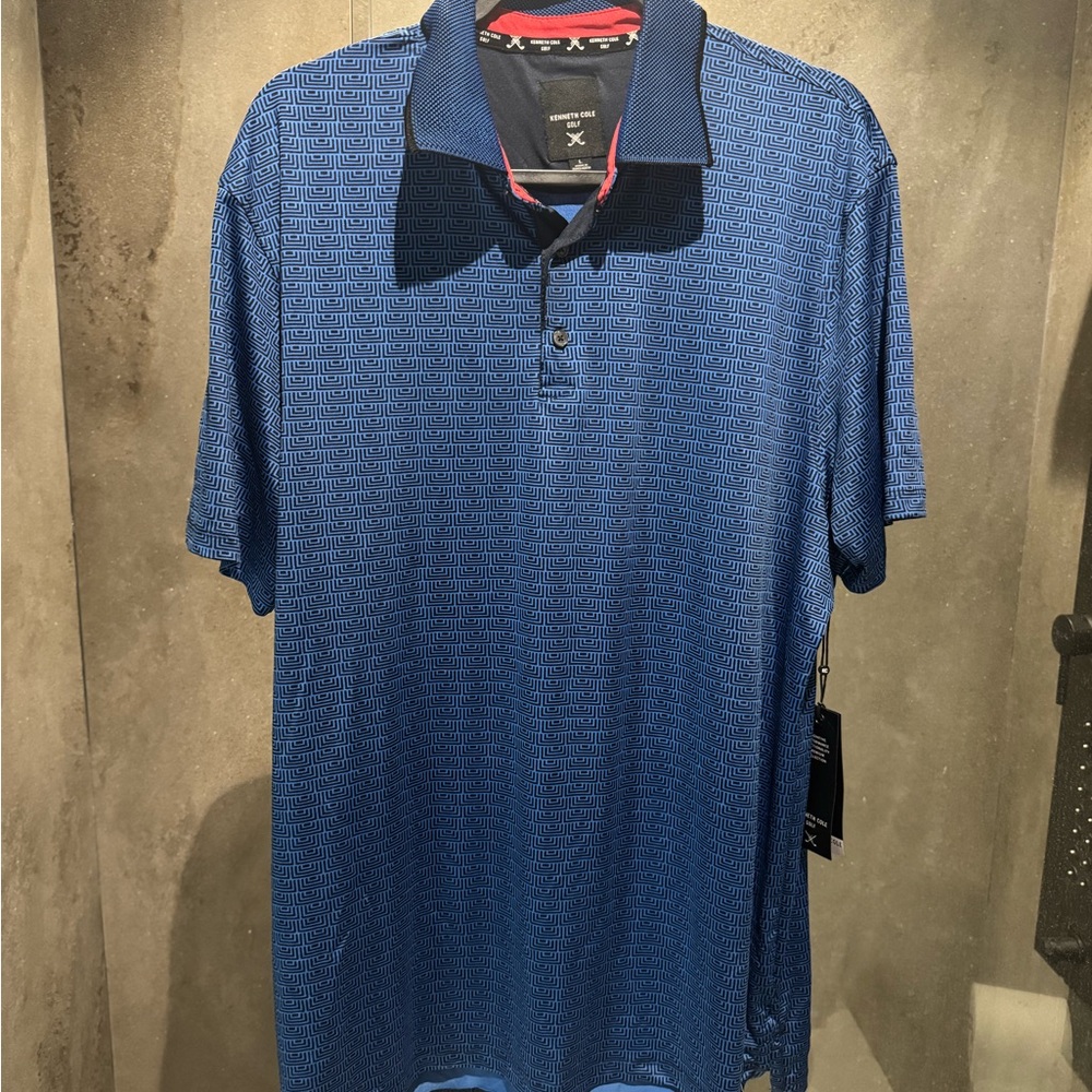 Kenneth Cole Golf Polo Shirt with Classic Collar